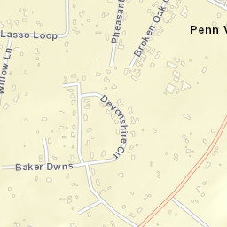 Penn Valley California Street Map
