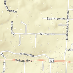 Peardale California Street Map