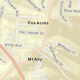 Mount Airy Ohio Street Map