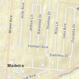 Madeira Ohio Street Map