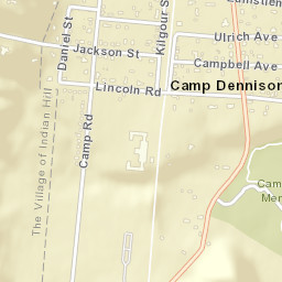 Camp Dennison Ohio Street Map