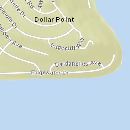 Dollar Point California Street Map