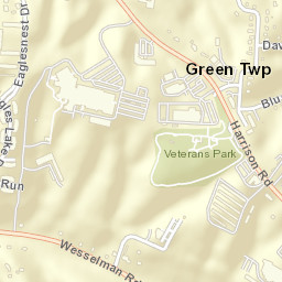 Dent Ohio Street Map