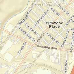 Elmwood Place Ohio Street Map