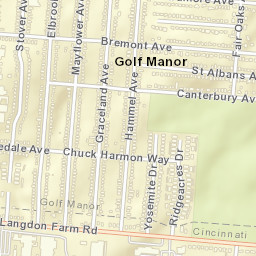 Golf Manor Ohio Street Map
