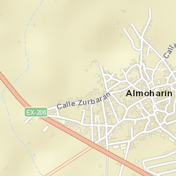 Almoharín Street Map