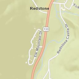 Redstone Colorado Street Map