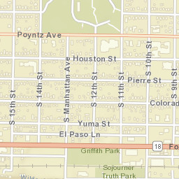 707 South 10th Street, Manhattan, KS Street Map