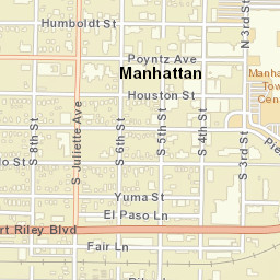 120 North 4th Street, Manhattan, KS 66502 Street Map