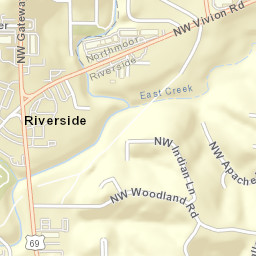 2806 Northwest Vivion Road Riverside MO Street Map