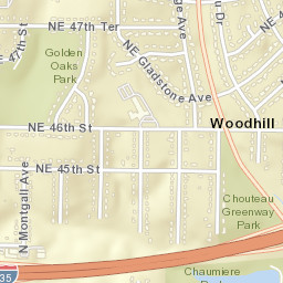 2600-2884 Northeast 46th Street Kansas City MO Street Map