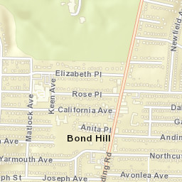 Bond Hill Ohio Street Map