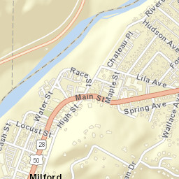 Milford Ohio Street Map