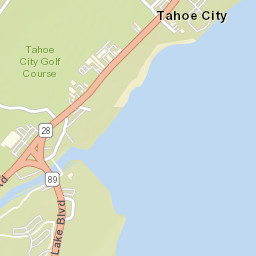 Tahoe City California Street Map