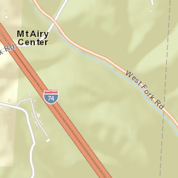 Mount Airy Center Ohio Street Map