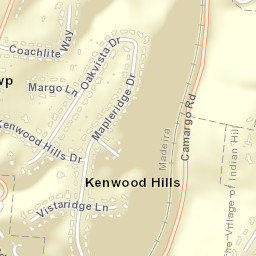 Kenwood Hills Ohio Street Map