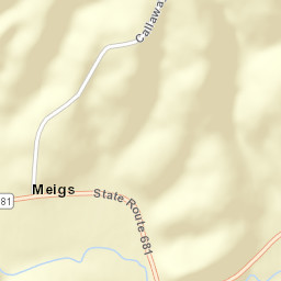 Meigs Ohio Street Map