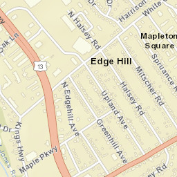 Edge Hill Delaware Street Map