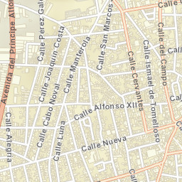 Tomelloso Street Map
