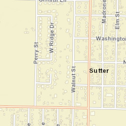 Sutter California Street Map