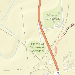 Binney Junction California Street Map
