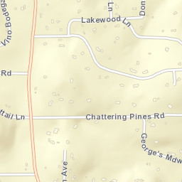 Pinecrest California Street Map