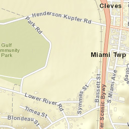 Cleves Ohio Street Map