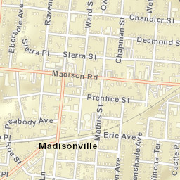 Madisonville Ohio Street Map