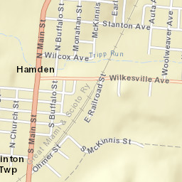 Hamden Ohio Street Map