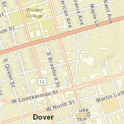 Dover Delaware Street Map