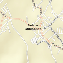 A dos Cunhados Street Map