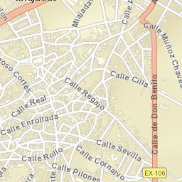 Miajadas Street Map