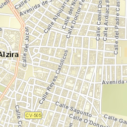 Alzira Street Map