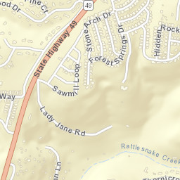 Kenwood Estates California Street Map