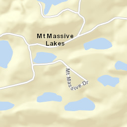 Mount Massive Lakes Colorado Street Map
