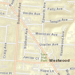Westwood Ohio Street Map
