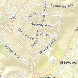 Idlewood Ohio Street Map