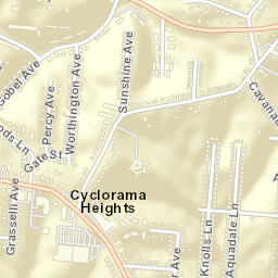 Cyclorama Heights Ohio Street Map