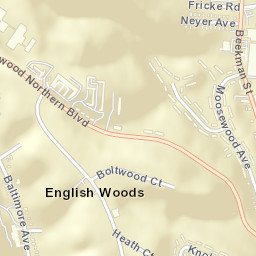 English Woods Ohio Street Map