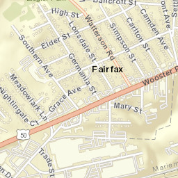 Fairfax Ohio Street Map