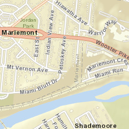 Mariemont Ohio Street Map
