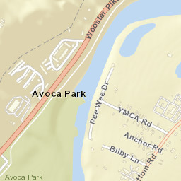 Avoca Park Ohio Street Map