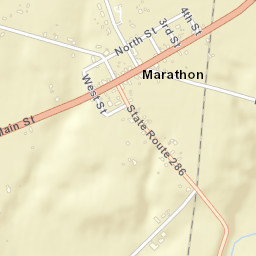 Marathon Ohio Street Map