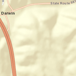 Darwin Ohio Street Map