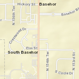 2600 North 155th Terrace, Basehor, KS Street Map