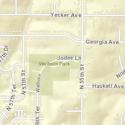 2524 North 57 Street, Kansas City, KS Street Map