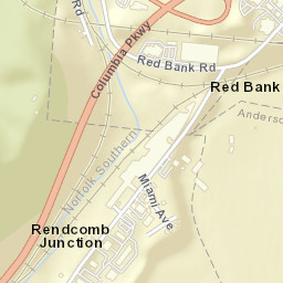 Red Bank Ohio Street Map