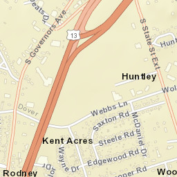 Huntley Delaware Street Map
