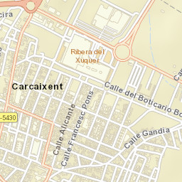 Carcaixent Street Map