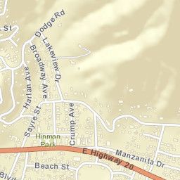 Nice California Street Map